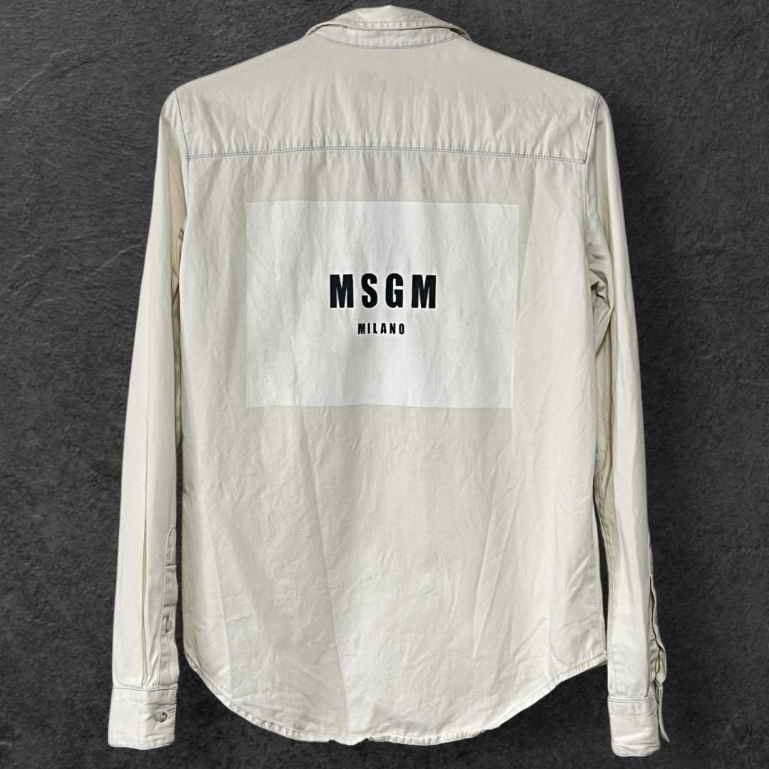 MSGM ラインストーン デニムシャツ | ブルー | FARFETCH JP