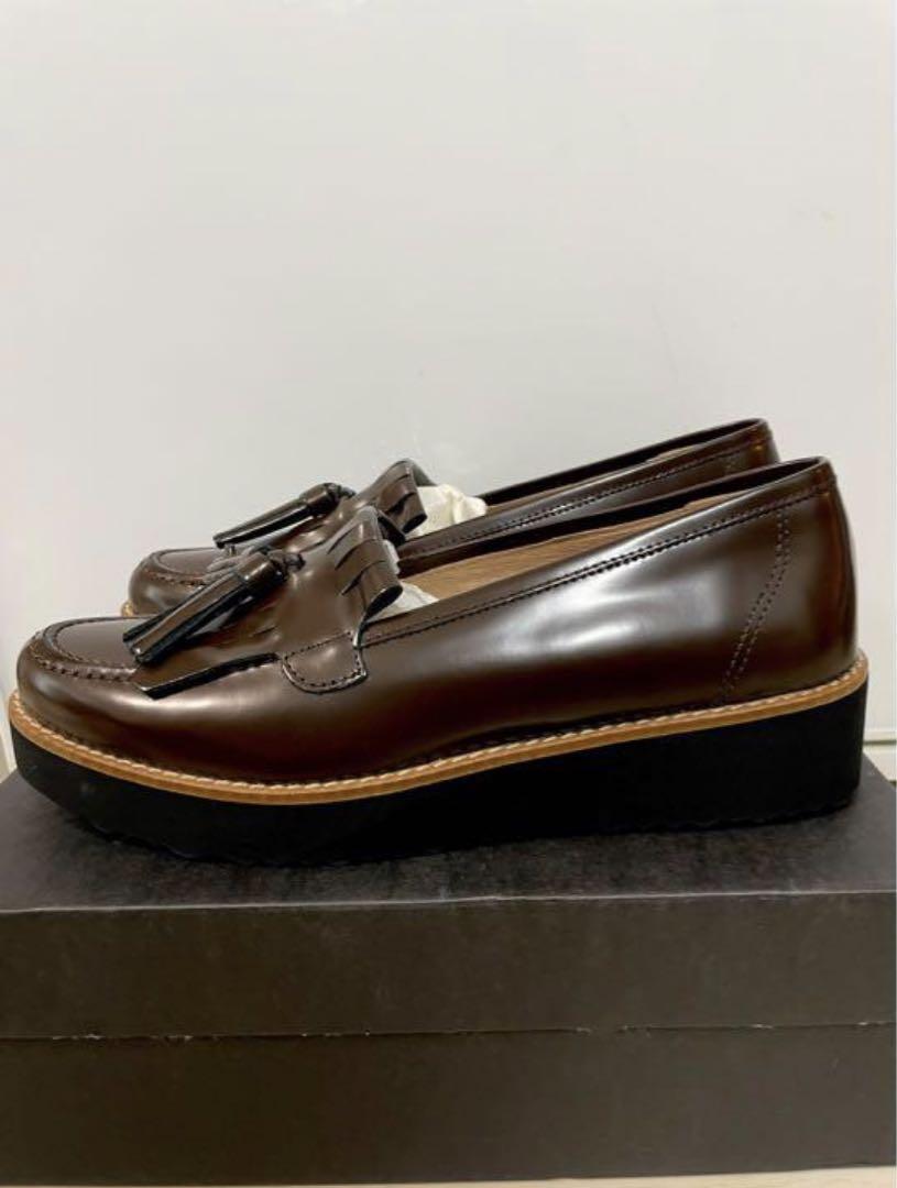 品質が完璧 美品☆厚底タッセルローファー 24.5／39 BONTRE ボントレ 靴