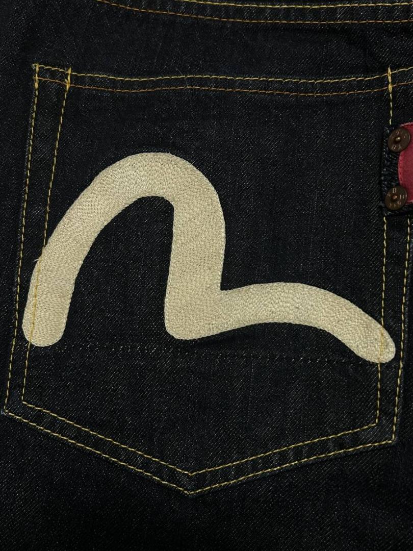 エヴィス パリス 0080 カモメリング刺繍 セルビッチデニムパンツ