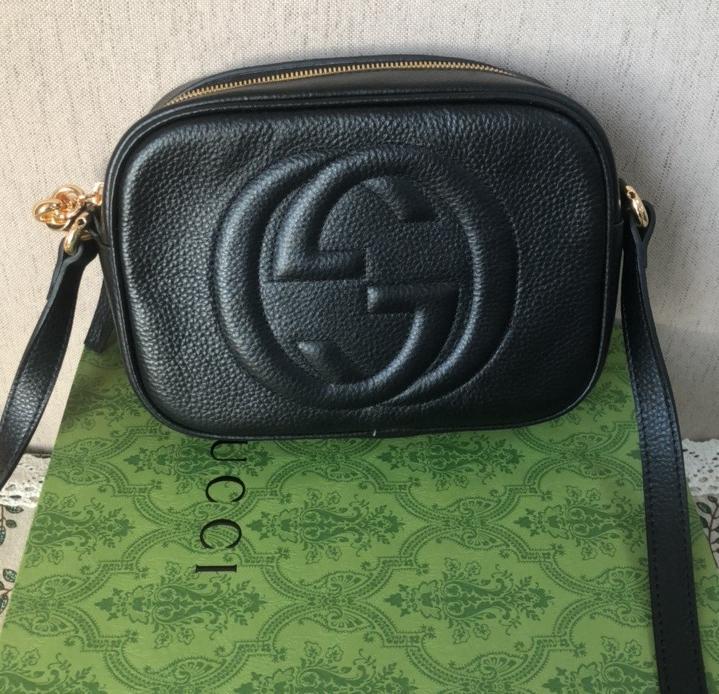 GUCCI グッチ 〔ソーホー〕レザー スモール ディスコバッグ