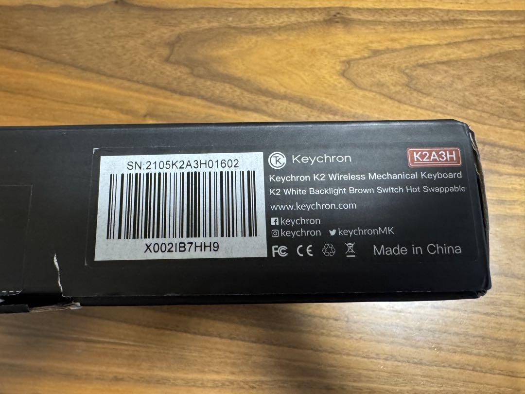値下げ中！ keychron K2 V2 US配列 ホットスワップ 茶軸