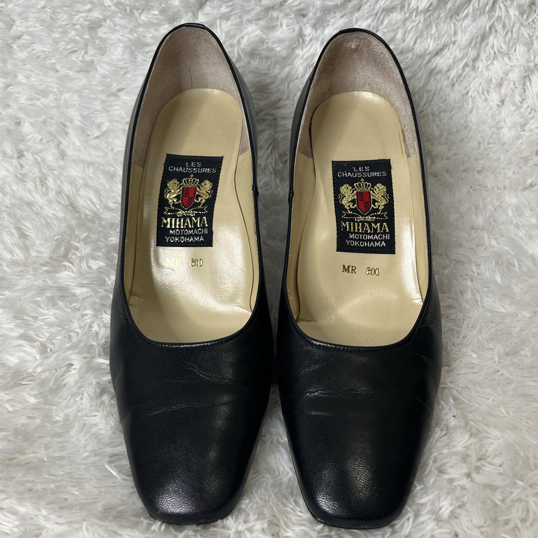 ✨極美品✨ ミハマ パンプス 冠婚葬祭 ブラック リボン フォーマル 22.5 極美品 ミハマ パンプス 冠婚葬祭 ブラック リボン フォーマル