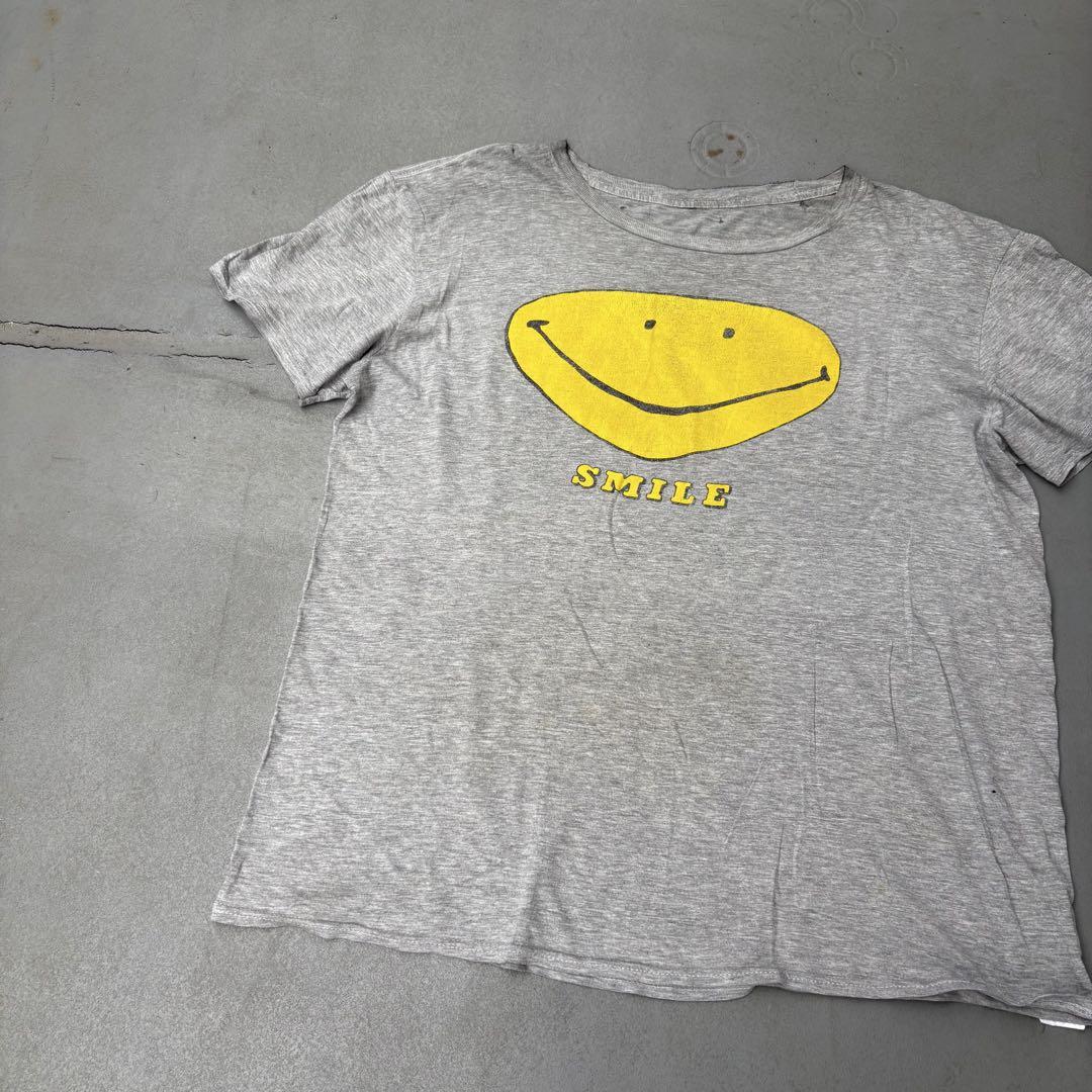 90s vintage 襤褸　smile art 半袖　tシャツ　メンズ