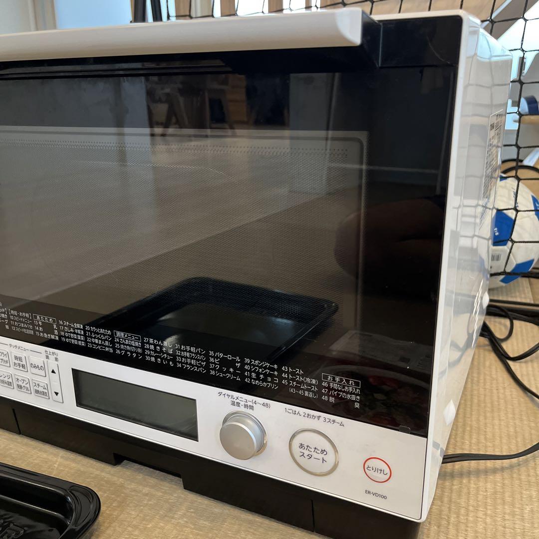 【ジャンク品】オーブンレンジ　TOSHIBA ER-VD100(W) WHITE