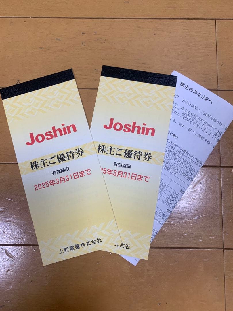 上新電機株主優待券 5000円×2冊 上新電機 株主優待券 5000円×2冊
