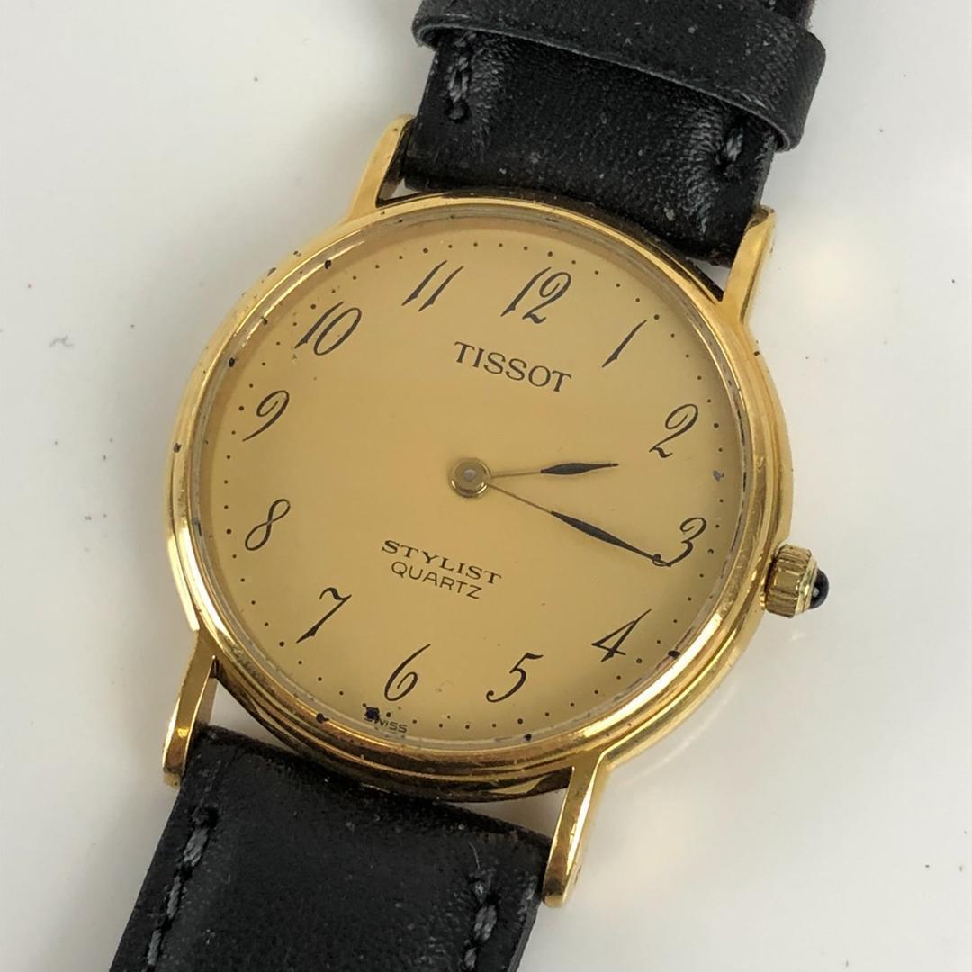 TISSOT ティソ アナログ 腕時計 クオーツ ゴールド メンズ ブランド