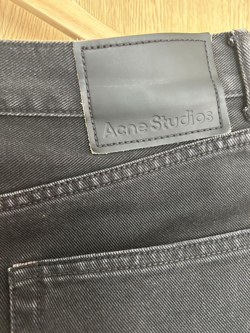 22aw Acne Studios ブラックブーツカットデニム