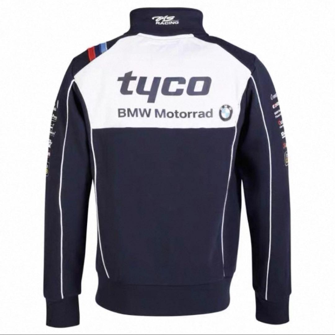 BMW ロゴ入りデザインパーカー　ジャージ素材　　XLサイズ　新品未使用品