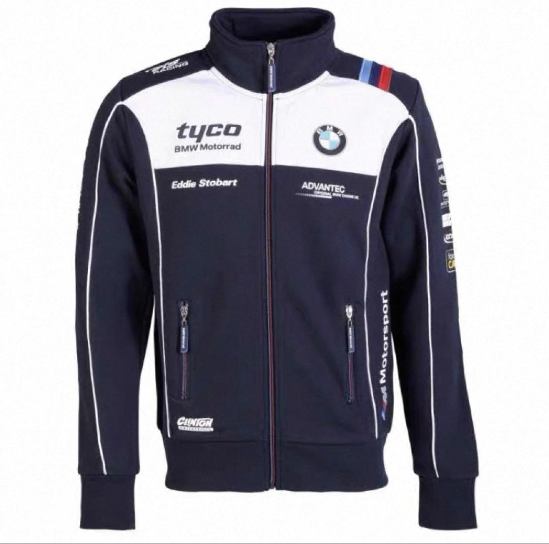 BMW ロゴ入りデザインパーカー　ジャージ素材　　XLサイズ　新品未使用品