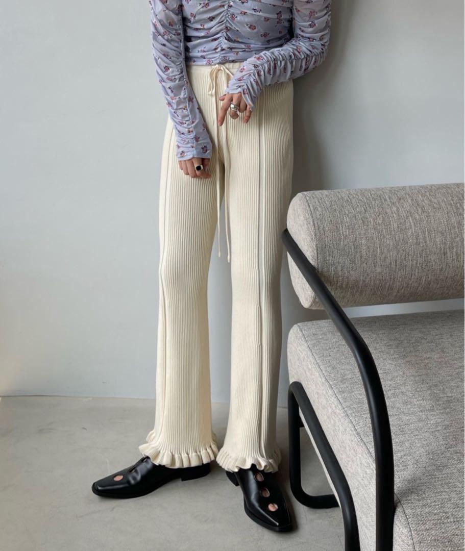 SANSeLF ボリュームフリルリブパンツ Se ボリュームフリル リブパンツ【SANSeLF】sanw22a026 - メルカリ