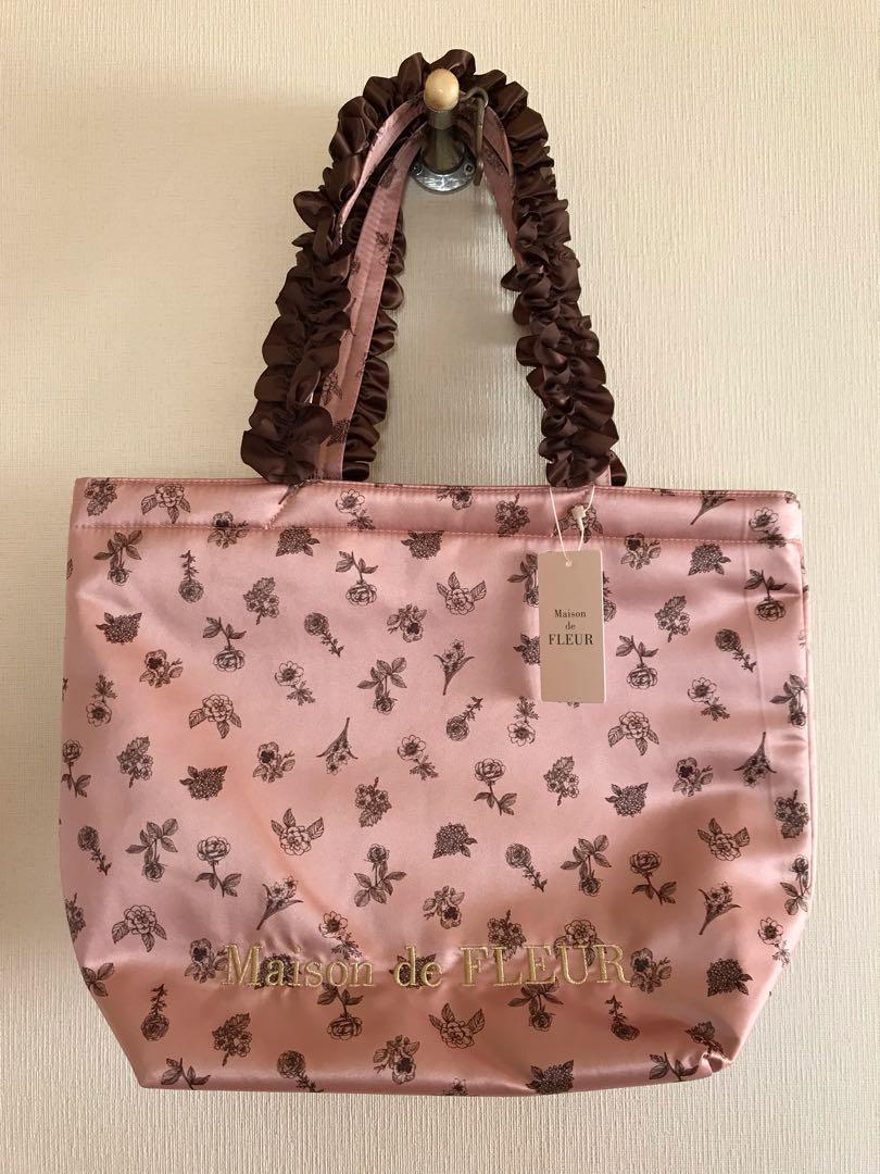 Maison de FLEUR レア フリルトートバッグ