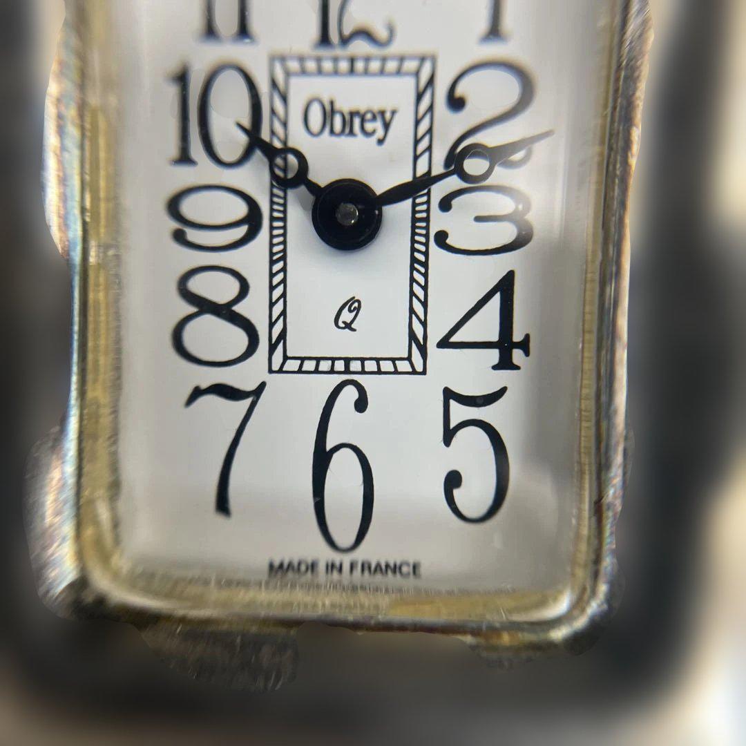 Obrey SOLID SILVER バングルウォッチ チェーンブレスレット純銀