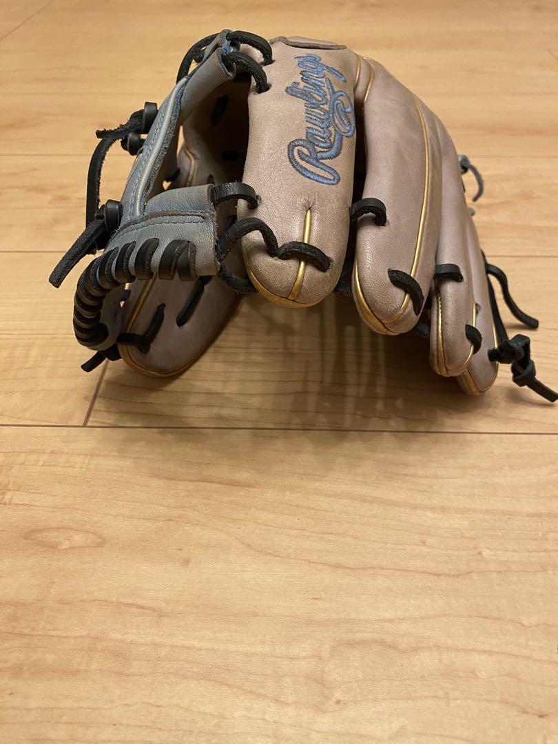 即購入可！ローリングス 内野用グローブ 軟式用 水色 グラブ スカイブルー