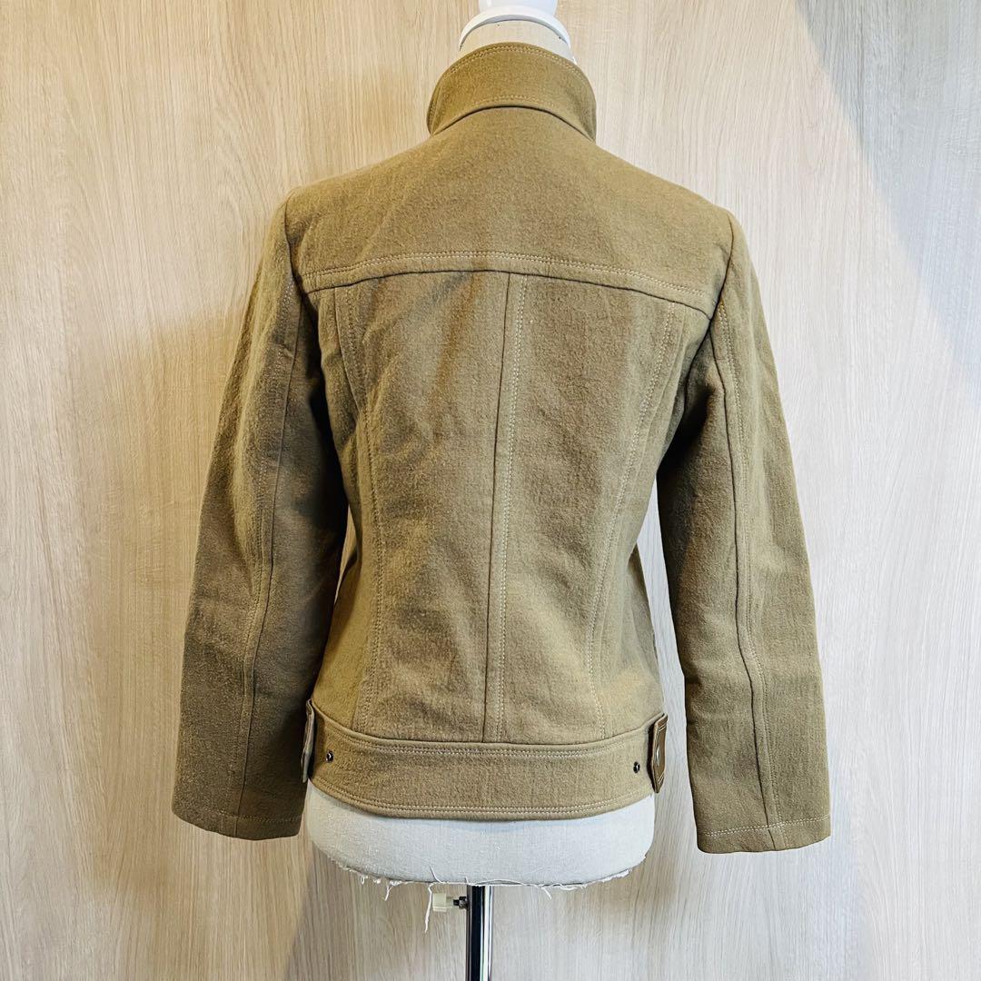 バーバリーブルーレーベル　ウールライダースジャケット BURBERRY BLUE LABEL ウール ライダースジャケット シングル