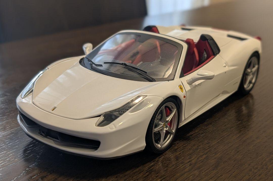 【美品】フェラーリFerrari458Spider ホワイト 1/18 限定品