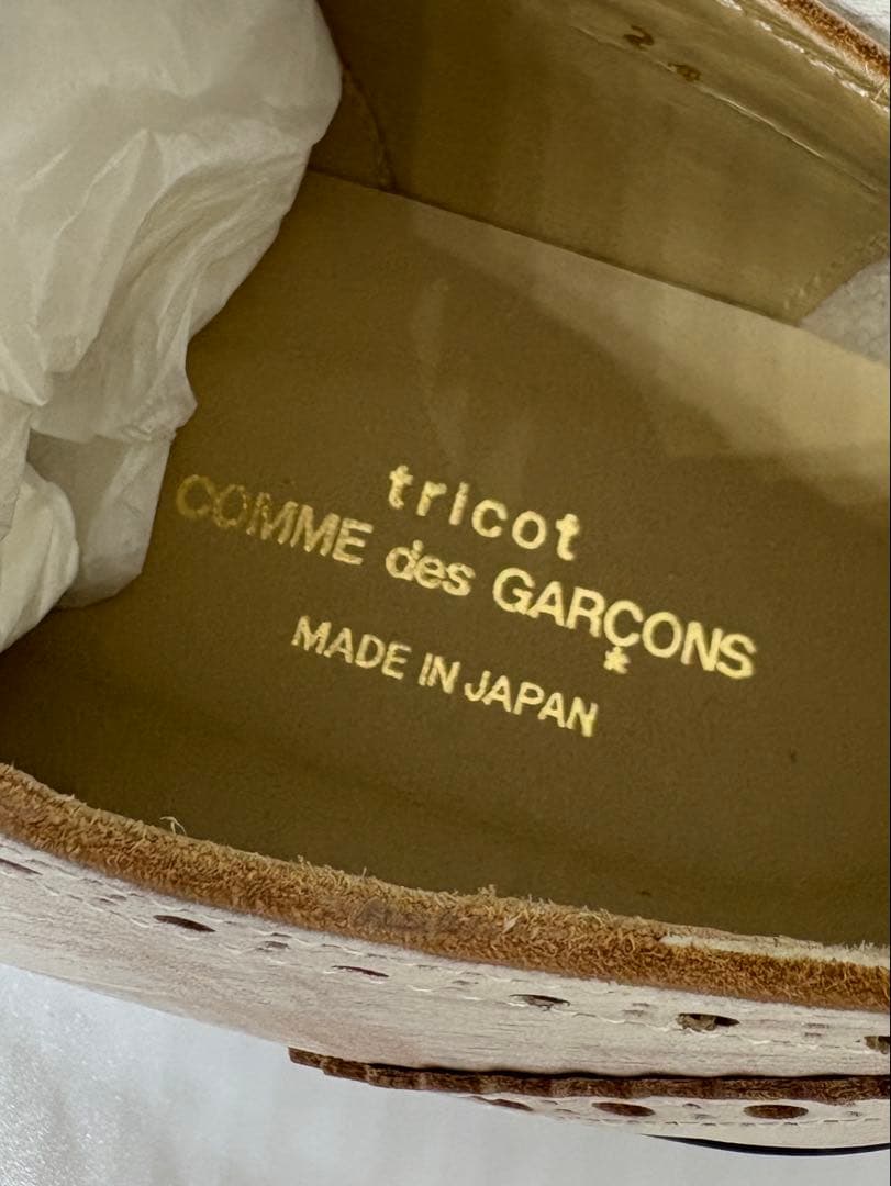 COMME des GARCONS ホワイト　ドレスシューズ　24 2.4.6