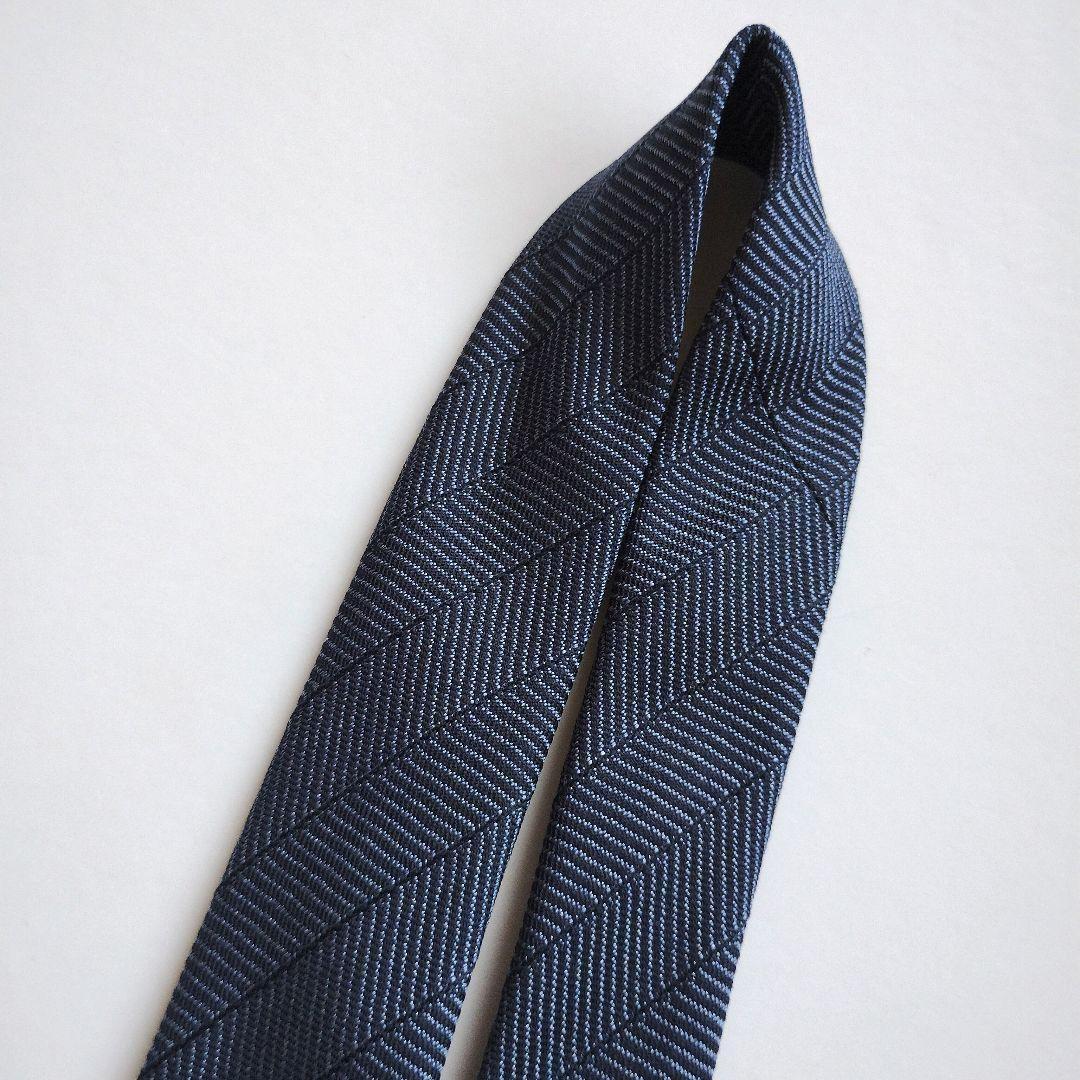 エンポリオアルマーニEMPORIO ARMANI シルクレジメンタルストライプネクタイ 青 | DCブランド古着通販プレイフル