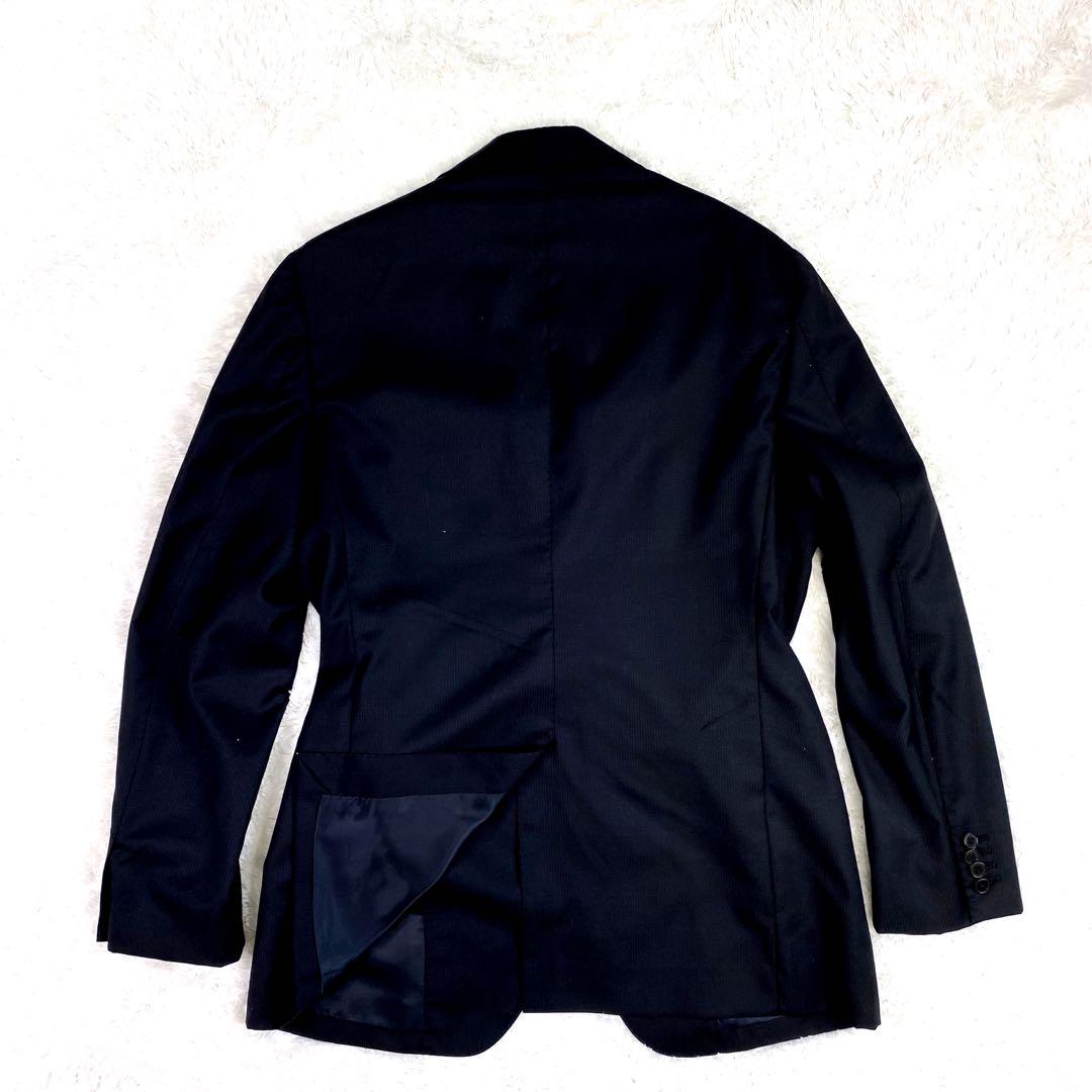 極美品 スーツカンパニー REDA スーパー130 ビジネススーツ L ブラック