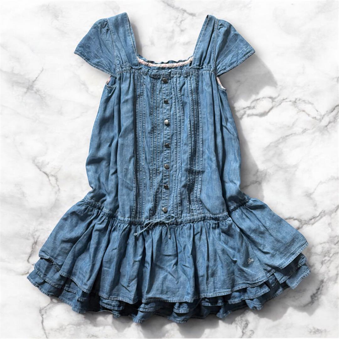 BURBERRY BLUE LABEL ミニワンピース 　y2k BURBERRY BLUE LABEL denim one piece y2k - メルカリ