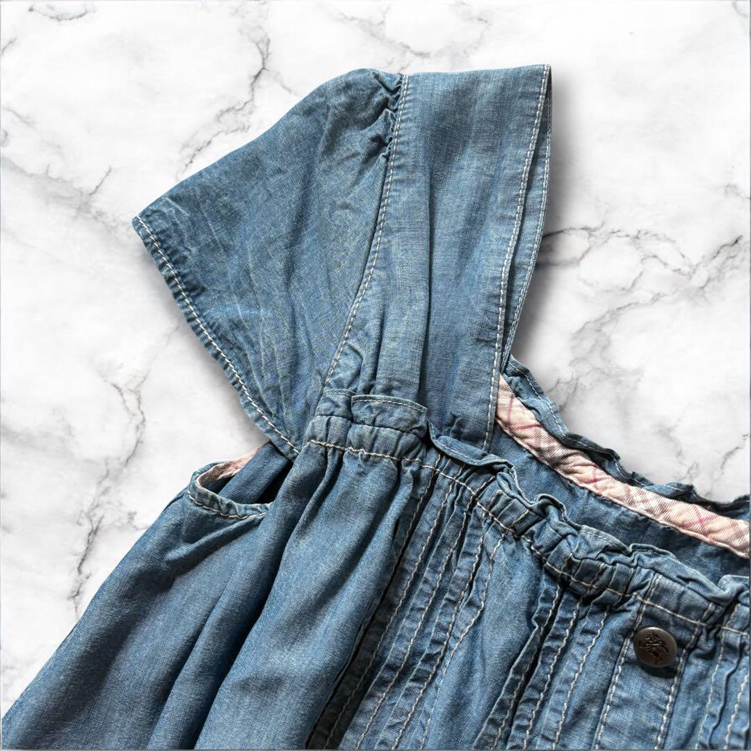 ワンピース BURBERRY BLUE LABEL denim one piece y2k BURBERRY BLUE LABEL denim one piece y2k - メルカリ
