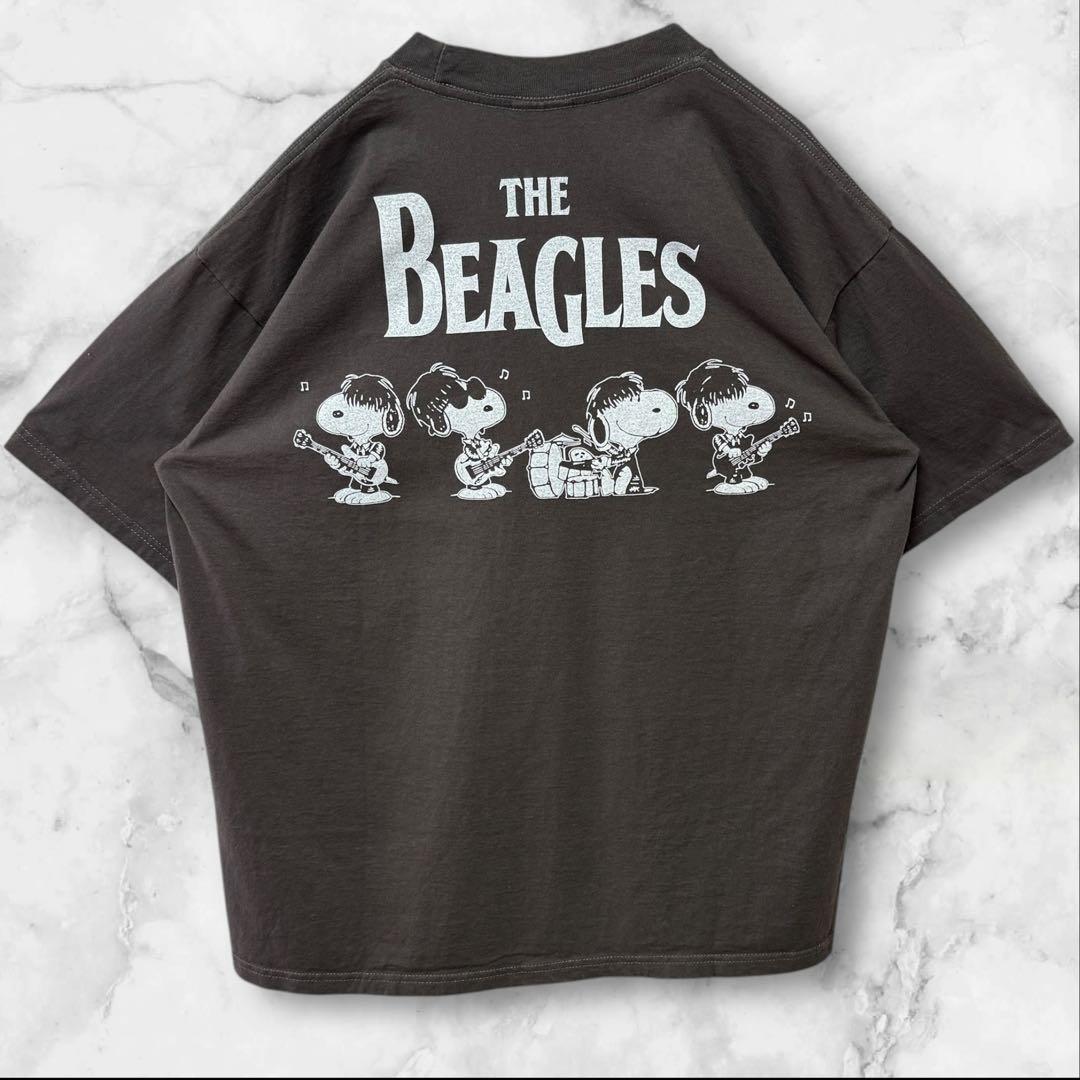 ビートルズトレーナー リプリント ロンT 長袖 新品 メンズ ジョンレノン セールTHE BEATLES⁄ザ ビートルズツアーフォトプリント