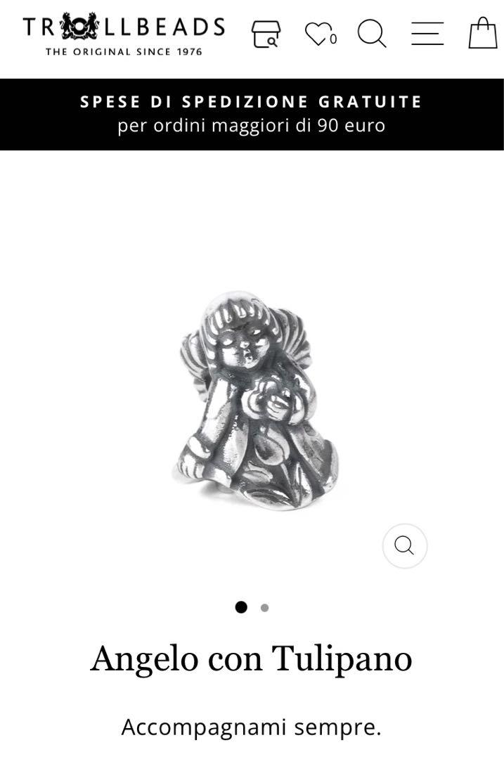 Trollbeads Angel with Tulip THUN イタリア限定 - メルカリ