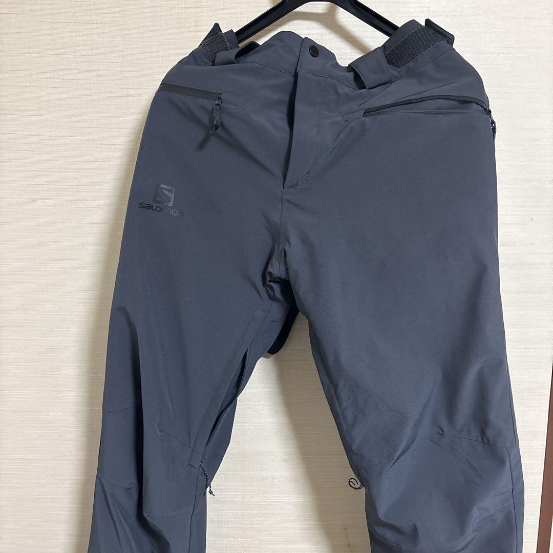 【あすつく】 Salomon セット オレンジ サイズS フード付きスキーウェア スキー