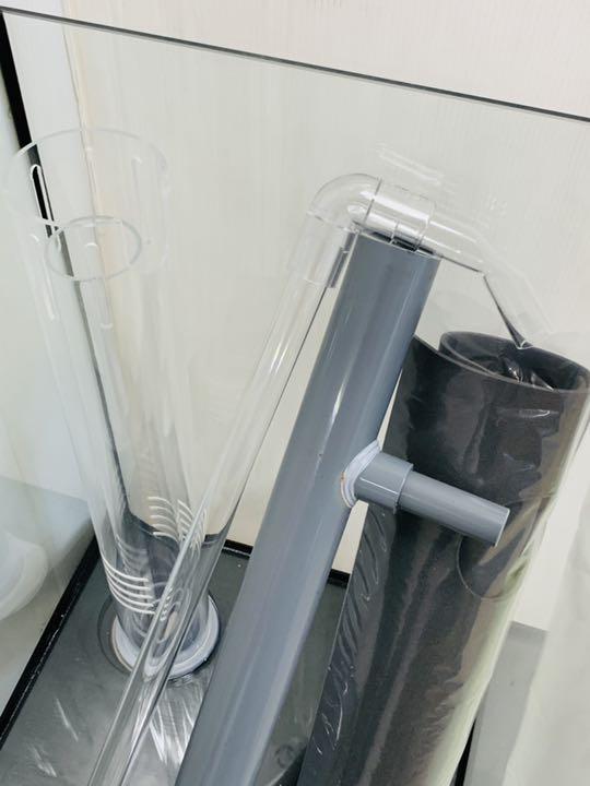 ラックの½ 300×300×400オールガラスオーバーフロー水槽セット ブラックシリコン 9kpLj-m99831315503 ガラス