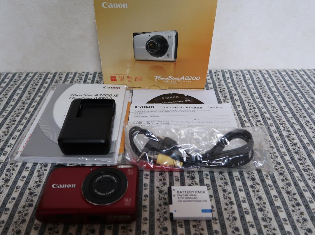 Canon PowerShot A2200（レッド）美品動作確認済