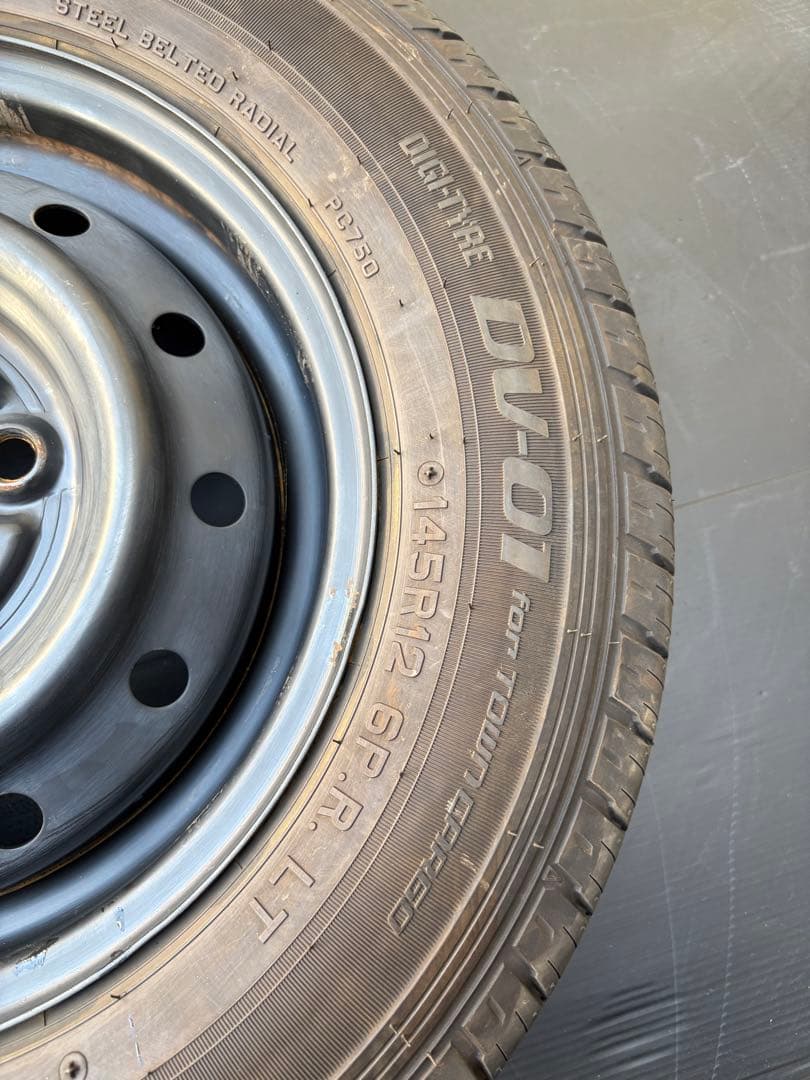 お取引中良品❣️軽バン軽トラ 22年DUNLOP 145R12 6PR 4本