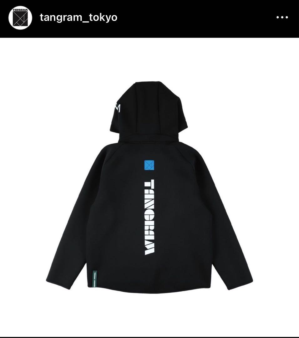 トップス TANGRAM DOUBLE KNIT LOGO FULLZIP HOODIE