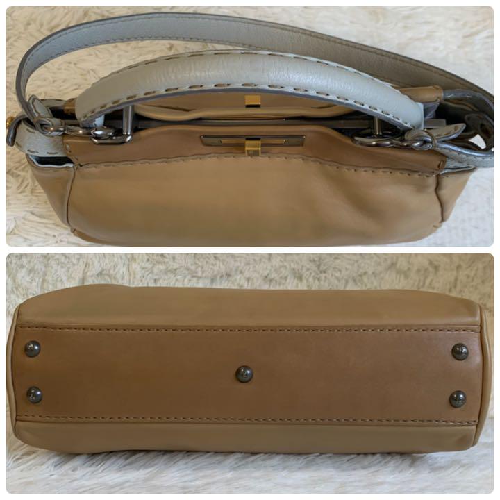 在庫あ在庫 美品 レギュラー バイカラー 肩掛け 5DavK-m99839209589 袋有✨フェンディ ピーカブー セレリア 超特価国産