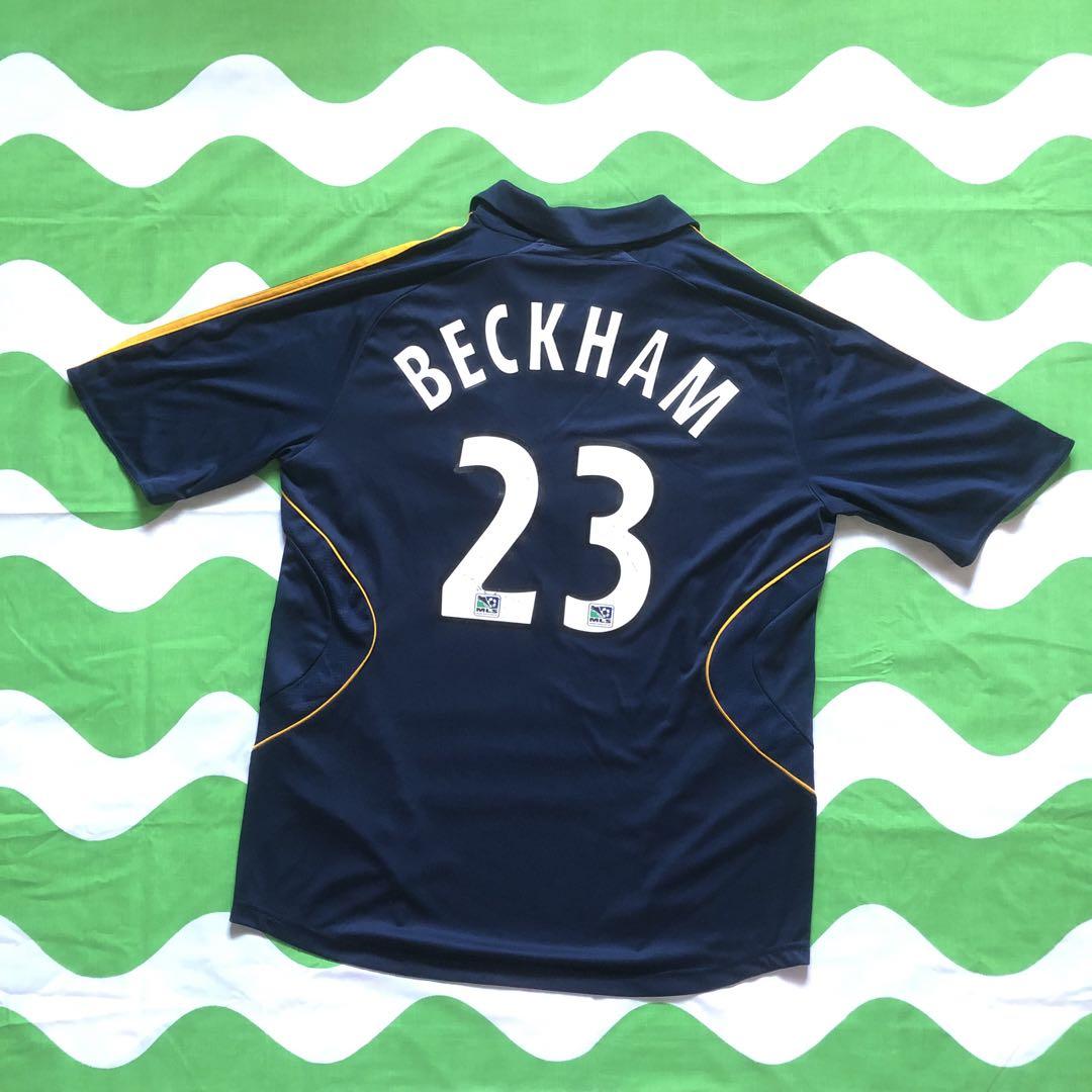 LA Galaxy ベッカム ネイビー 07/08 襟付きユニフォーム アウェイ