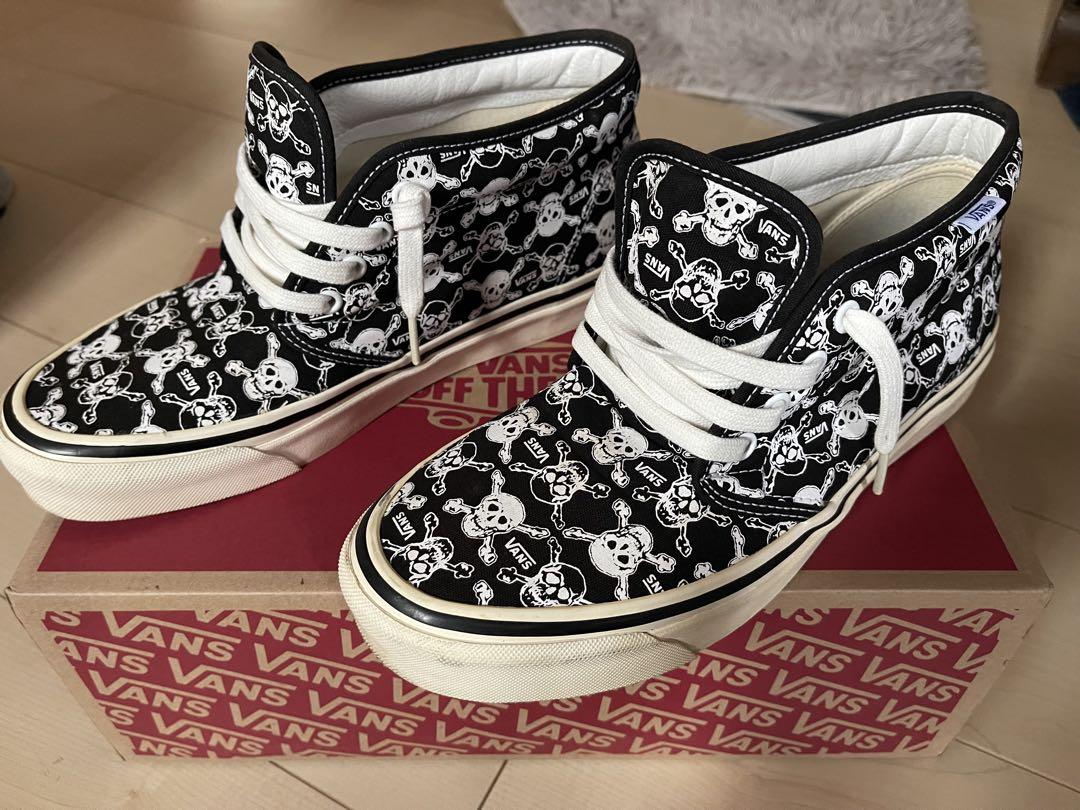 VANS スカル柄 ハイカットスニーカー