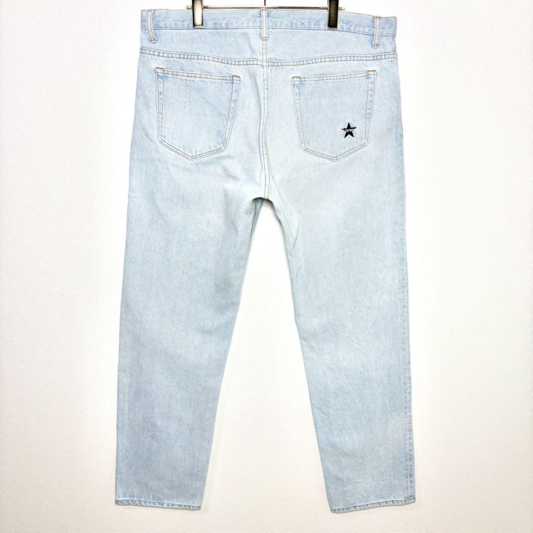 美品 Supreme スターロゴレギュラージーンズ ライトブルー size36