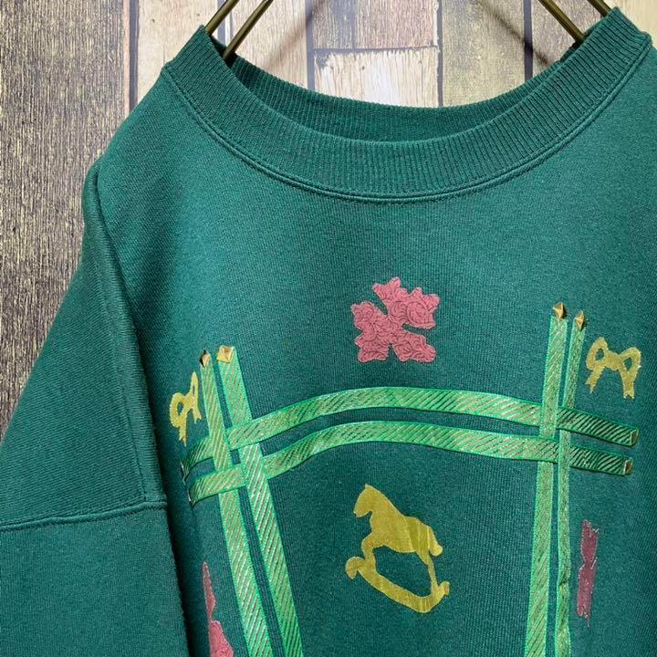 《メキシコ製》Henes 緑☆スウェット 2XL 人気カラー h384