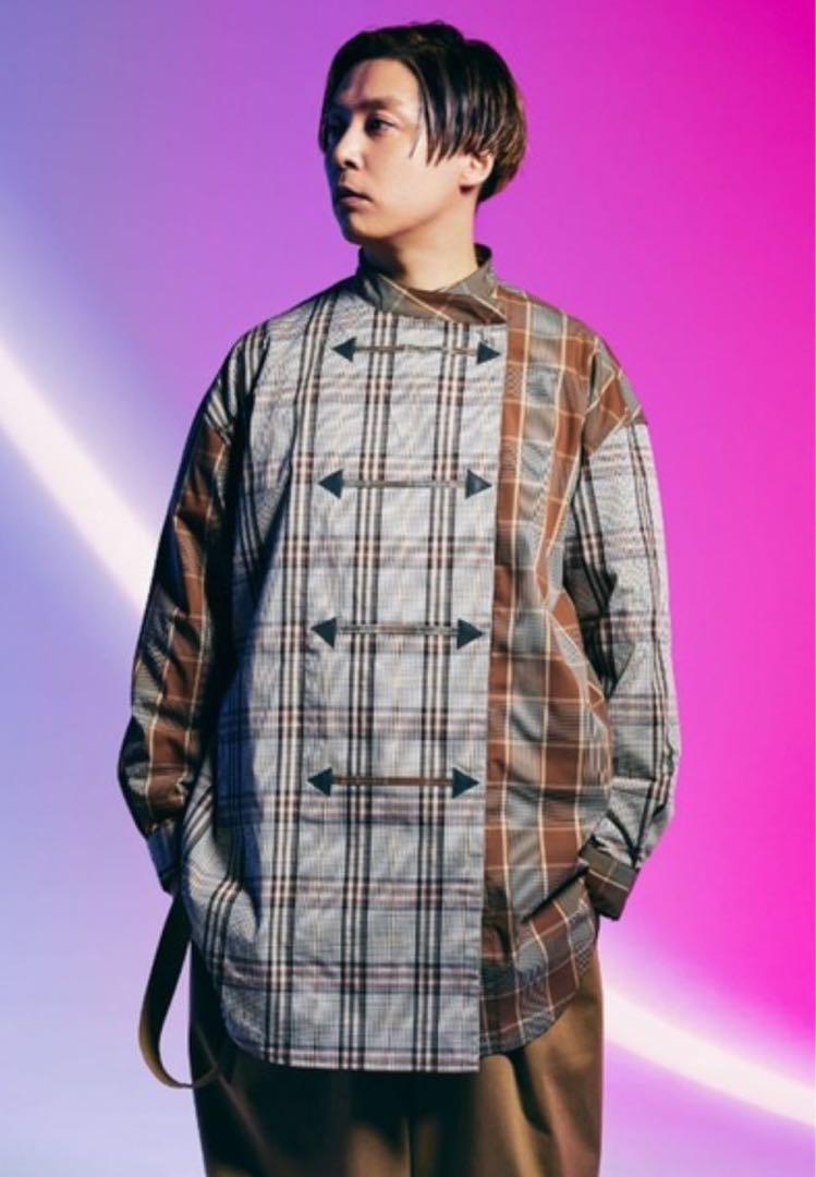 【ENDRECHERI】 PLAID OPEN SHIRTS