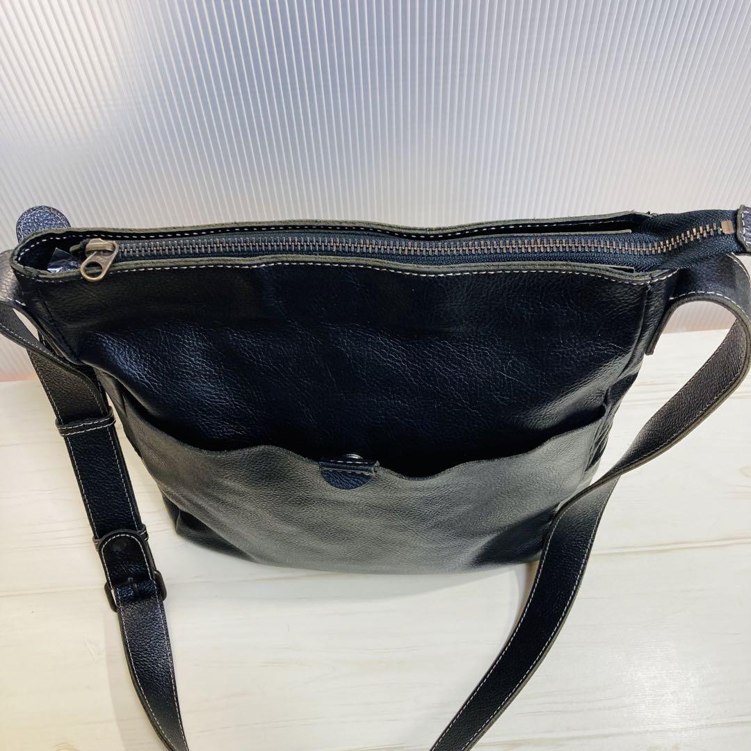 美品 LILY（リリー） 日本製 牛革 レザー ショルダーバッグ 斜