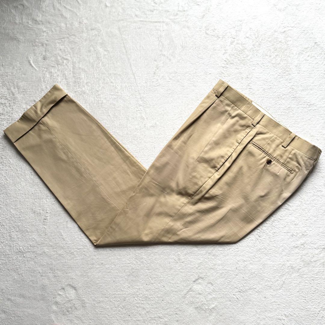極美品 エルメネジルドゼニア スーツ セットアップ L ベージュ 3B