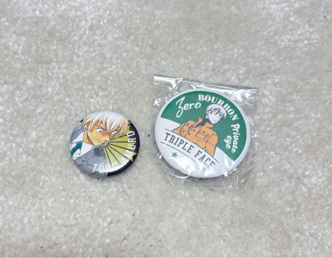 青山剛昌ふるさと館　缶バッジ　ガチャ　シークレット コナン探偵社 コナン百貨店 青山剛昌ふるさと館 缶バッジ