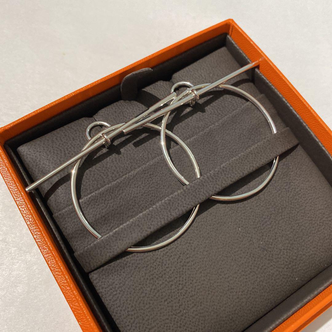 HERMÈS ループピアス MMサイズ　未使用品
