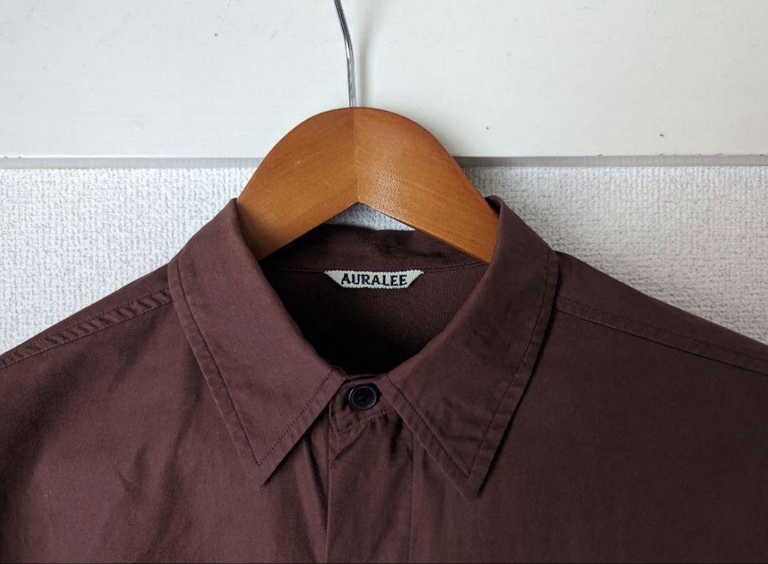 AURALEE WASHED FINX TWILL BIG SHIRT - トップス最 安 価格