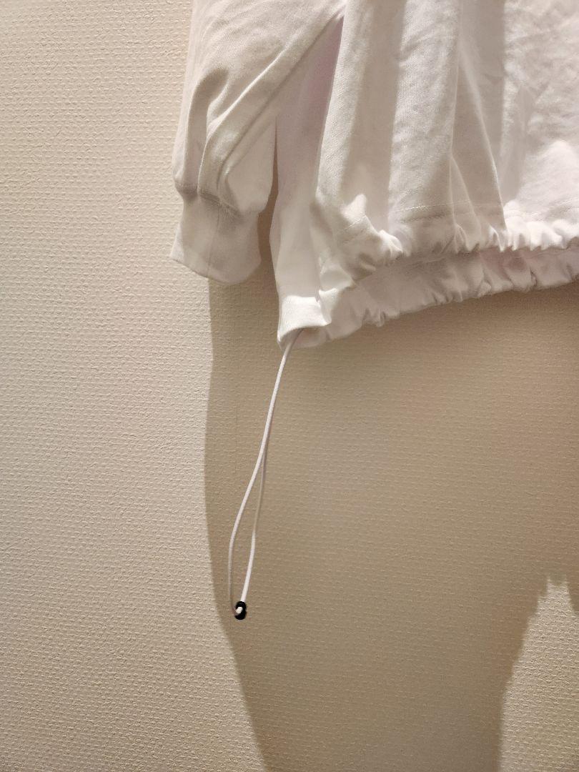白 長袖カットソー バルーン is-ness Lサイズ