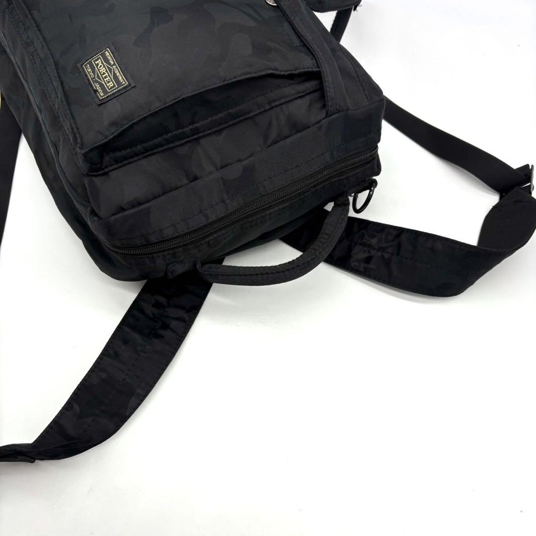 【希少】PORTER タンカー 3way カモフラ ビジネスバッグ ブラック