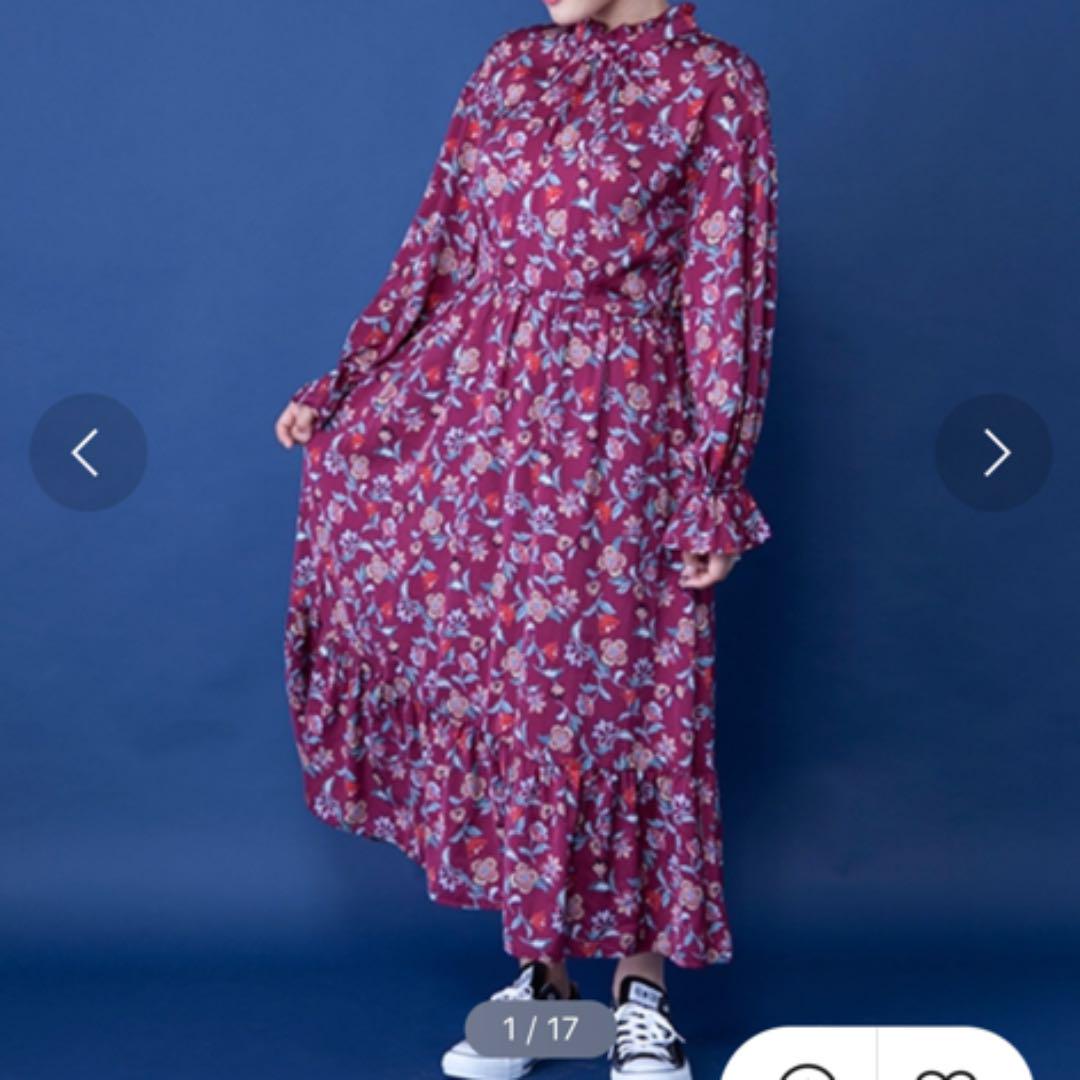 W Closet ダブルクローゼット 花柄サテンフリルハイネックワンピース メルカリ W Closet ダブルクローゼット 花柄サテンフリルハイネックワンピース メルカリ