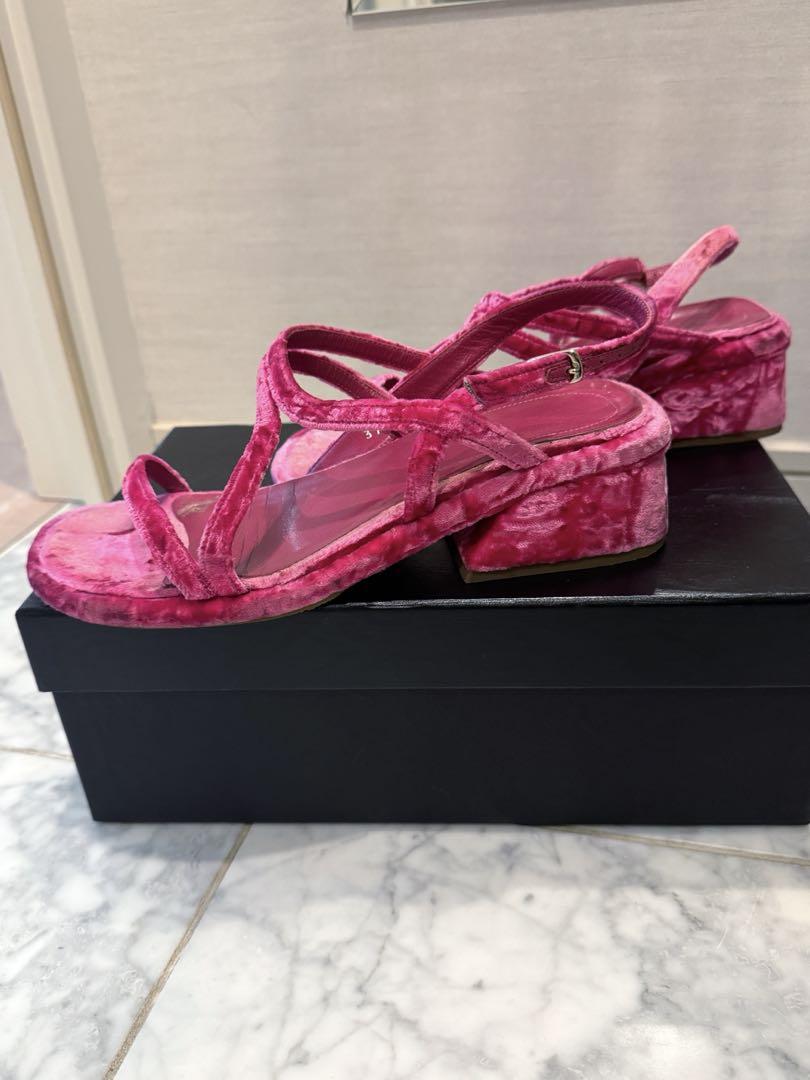 Dries Van Notenドリス ヴァン ノッテンベルベットサンダル37