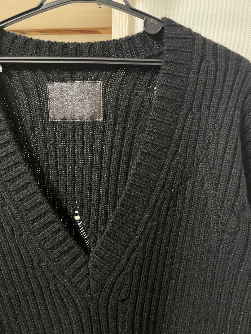 the letters グランジVネックニット 新品サイズM