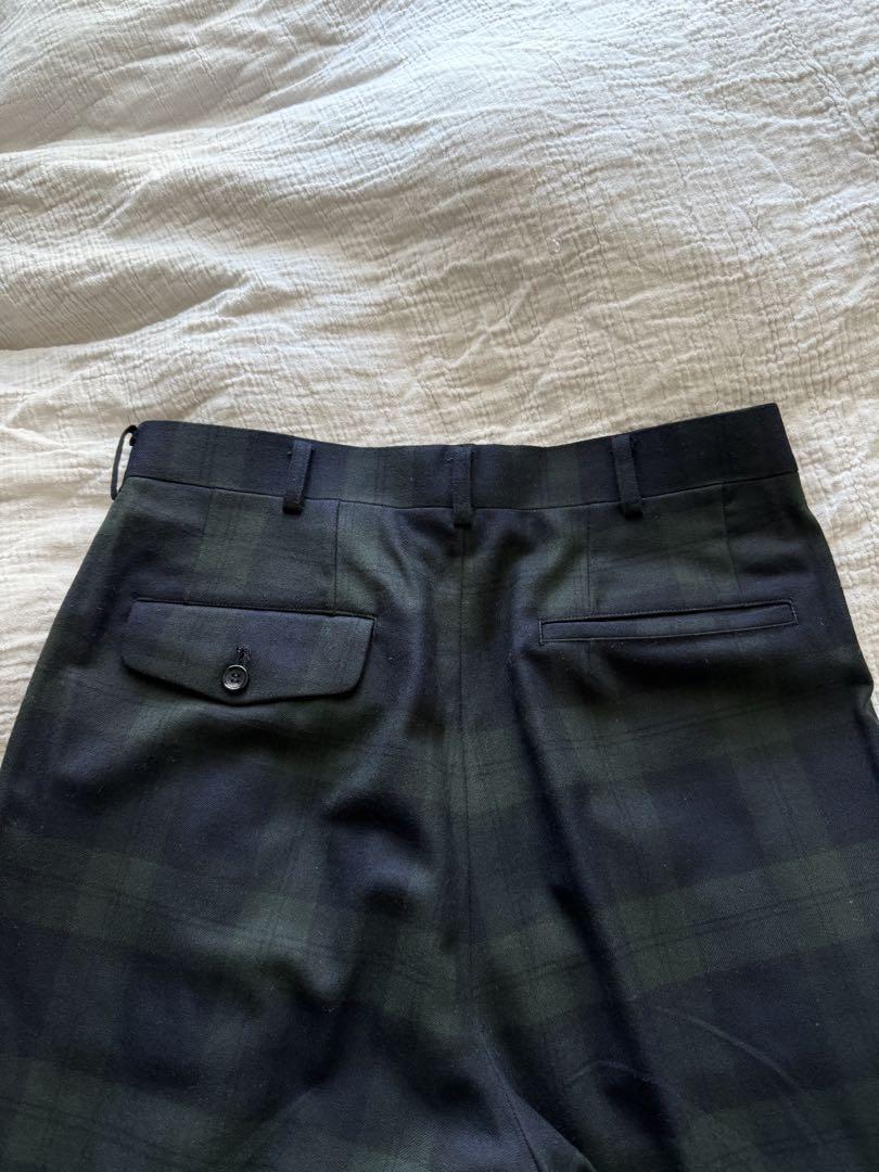 美品 COMME des GARÇONS HOMMEブラックウォッチ パンツXS