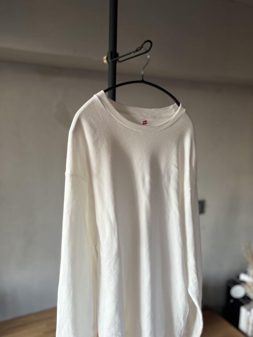 【2点セット】HANES for BIOTOP Crew Neck size L