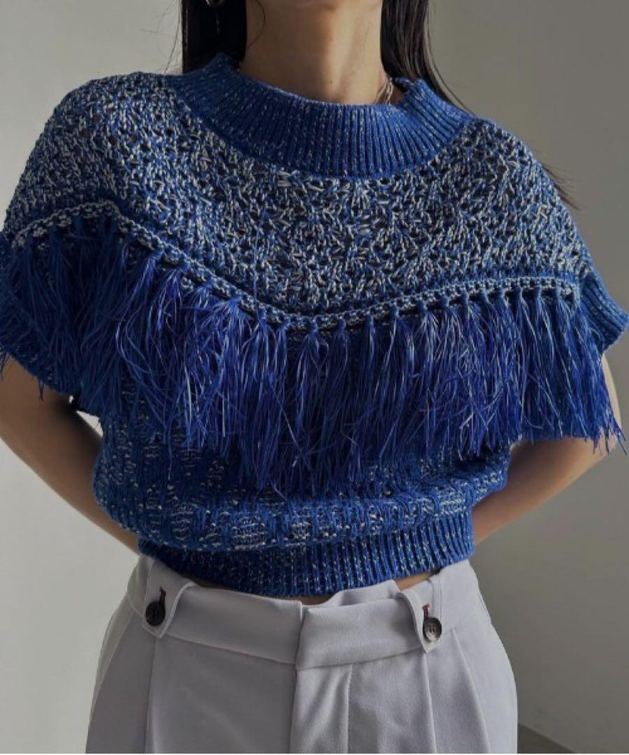 アメリヴィンテージ TASSEL COMPACT KNIT TOP ニット